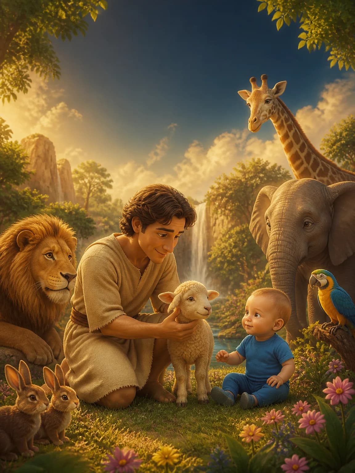 Ionatan îl ajută pe Adam să dea nume animalelor